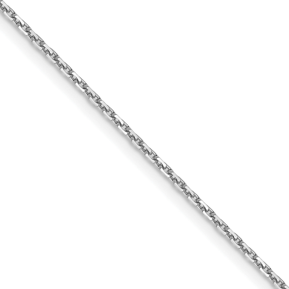 Leslies 14K White Gold 1 05mm D and C Cable Chain